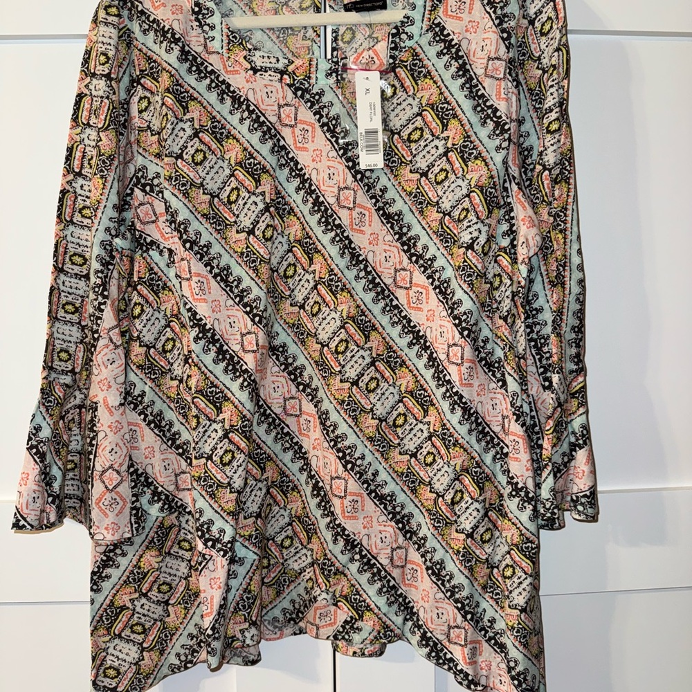 New Directions spring pattern shirt